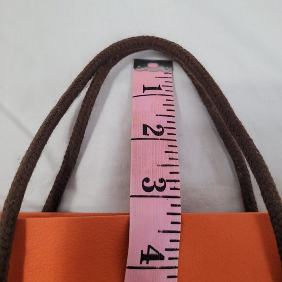 Hermes Gift Bag Logo Storage Decorative Crafting 11.5 x 11.5 x 4.75 in - Picture 13 of 14
